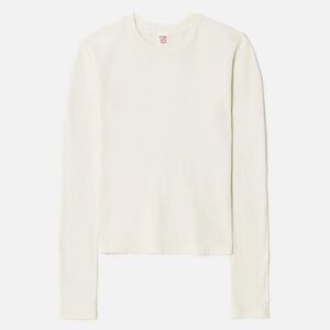 Re/Done Off-White Long Sleeve Tee